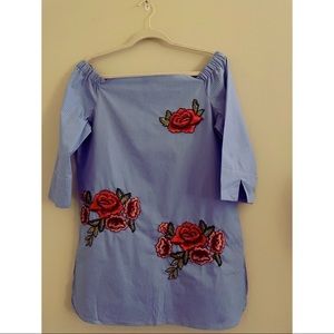 Hannah Off the Shoulder Tunic Dress